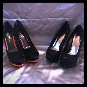6” stilettos size 8M